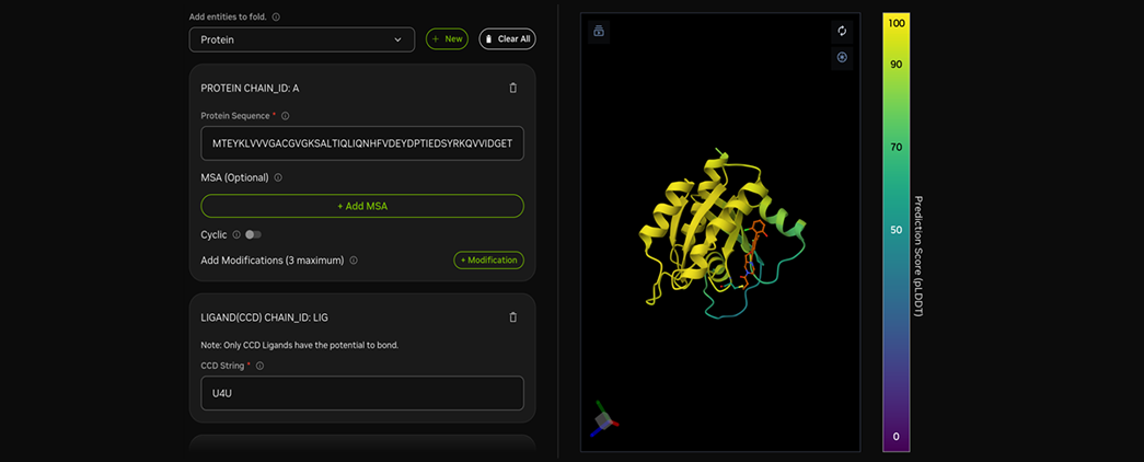 Nvidia BioNeMo Protein Prediction